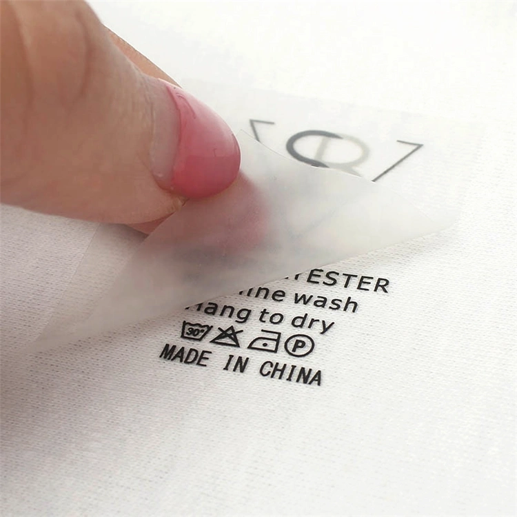 Washable Heat Transfer Care Shirt Neck Label